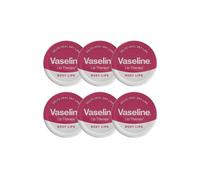 Vaseline Women's 'Lip Therapy' Petroleum Jelly Rosy Lips, 6 x 20gm in White