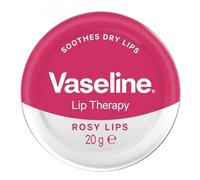 Vaseline Lip Therapy Rosy Lips Lip Balm Tin made with 3x purified petroleum jelly for dry lips 20 g