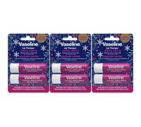 Vaseline Lip Therapy Stick |Merry Cherry Holiday Limited Edition |Festive lip balm gift set - 3 x 9.6g (Twin Pack)