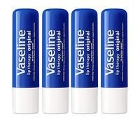 Vaseline Lip Therapy Stick | Original Petroleum Jelly Vaseline Lip Balm for Soft Lips | 4.8g each (4 Pack)
