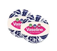 Vaseline Lip Treat Collection Gift Set with Aloe Rosy and Original Lip Therapy Balms in Decorative Tin Box for Dry Lips Care and Daily Moisture