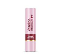 Vaseline LP Lip Balm with Color, Emily Rouge Romance, 3 g, 24-Hour Moisture Supply with 9% Vaseline, Classic Red Tone