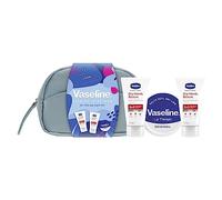 Vaseline On-The-Go Beauty Bag Gift Set with 2 anti-bac hand creams and a lip balm for moisturised lips and hands 3 piece