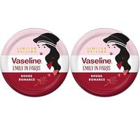 Vaseline Rouge Romance Lip Balm Tin Limited Edition x Emily in Paris For moisturisation and a deep red Parisian tint 20 g (Pack of 2)