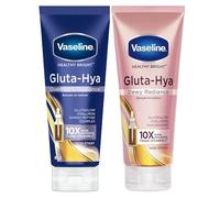 VaselinGluta-Hya Overnight Radiance Lotion + Dewy Radiance, 200ml Combo