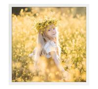 Vasemouh 12x12 Photo Frame White, Single 30x30cm Square Picture Frame Horizontal or Vertical Wall Mounting and Tabletop Display for Home, Office, Gallery