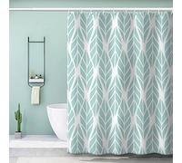 VASENA Geometry Abstract Art Shower Curtain Long 200x220 cm 3D Printed Boho Shower Curtain Luxury Waterproof Quick Dry Bath Curtains for Shower with Rust Proof Eyelets