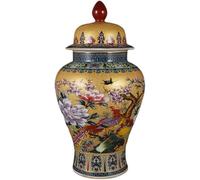 Vases Ceramic Colorful Ginger Jar Temple Enamel Imitated Antique Traditional Chinese Porcelain Dried Flower 39×23.9cm