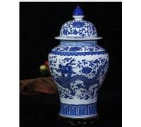 Vases China Hand Painted Flower Blue and White Porcelain(B)