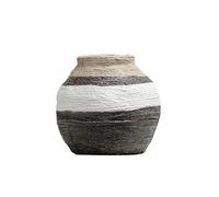 Vases for Flowers Rough Pattern Design Vase Ceramic Retro Farmhouse Home Decor Art For Table Creative Rack Home Decor(D)