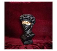 vases Northern Europe Resin Vase Home Decoration Flower Pot Pen Holder Makeup Brush Holder Storage Box European Head Sculpture Model flower vase(B)