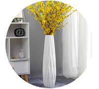 Vases White Floor Ceramic Simple Decorative Porch Decoration Sky-Dried Flower Arrangement in Living Room Size 61cm Tall
