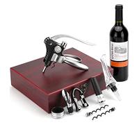 VASFFG Wine Opener Set - Corkscrew,Wine Accessories Areator Wine Opener Kit Gift Set with Wood Case