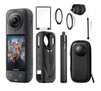 Vasgather Camera Protective Kit Compatible with insta 360 x5 accessories Starter Kit include（Silicone Case,Screen Protector,Lens Guard,1.2M Invisible Selfie Stick with Tripod）for 360 X5 Action Camera