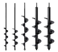 VASGOR 4"x12" Auger Drill Bit for Planting - Easy Planter Garden Auger - Bulb & Bedding Plant Augers - Post Hole Digger for 3/8” Hex Drive Drill