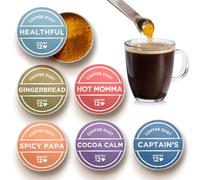 Vashon Island Coffee Dust Sampler Set | Coffee Spice Blends to Flavor Coffee and Tea | Ideal Gift for Coffee Lovers | No Sugar, No Artifical Flavors, 72 Servings