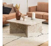vashon marble square coffee table in brown