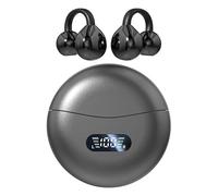 vashoy Bluetooth Headphones, Bluetooth 5.4 Sports Headphones, Immersive Bass, IPX5 Waterproof, Digital Display LED, Open Type, Suitable for Sports/Fitness/Running (Black)