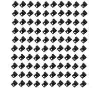 Vasiumic 100PCS Black Clips Composite Decking, 316 Steel Flooring Fasteners with Screws and Driver Bits, Proof