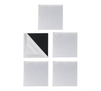 Vasiumic 100PCS Self-Adhesive Glass Mirror Stickers 50x50mm Square Mosaic Tiles for DIY Crafting, Disco Ball Design, Home Décor Enhancement in Kitchen, Bathroom(Silver)