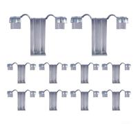 Vasiumic 10Pcs Stainless Steel Solar Drain Clips, Auto Rainwater Guide For 30/35/40mm Panel Frame Dirt Sludge Removal(40mm)