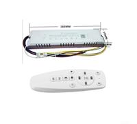 Vasiumic 2.4G For LED Driver Remote Control Power Dimming Transformer, ABS Housing, Compatible with Multiple LED Tape Lights 24-40W per Channel x4, Adjustable Brightness and