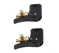 Vasiumic 2 Pack Air Nozzle for and Valves, Replacement Dual Head Adapter Valve Compatible with For Bike Tire Tube Pumps