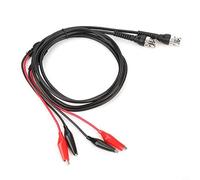 Vasiumic 2 PCS BNC to Dual Alligator-Clip Oscilloscope Test Leads Cables 120cm 50Ω Coaxial PVC 500V 5A Red Black Suitable for Electrical Measuring Equipment