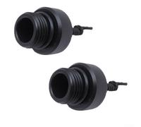 Vasiumic 2 PCS DIN Tank Valve for Scuba Diving - Black Plastic Dust Covers Compatible with 200 Bar and 300 Bar Cylinder Valves, Salt Water Resistant