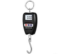 Vasiumic 200kg Portable Electronic Crane Scale with Steel Hook and LCD Display, Digital Hanging Luggage Scale for Industrial, Household and Travel Weighing, Supports,(black)