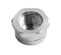 Vasiumic 2pcs Aluminum Alloy Spindle Nut for Reels, Modified 7 * 4mm Rocker Handle Screw Replacement Fishing Reel Accessories(SILVER)