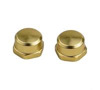 Vasiumic 2pcs Aluminum Alloy Spindle Nut for Reels, Modified 7 * 4mm Rocker Handle Screw Replacement Fishing Reel Accessories(GOLD)