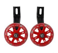 Vasiumic 2PCS For Bike Training Wheels for Kids 12 14 16 18 20 Inch with Flashing PU Tires, Carbon Steel Stabilisers with Self-Locking Nuts for Safety(12INCHES)