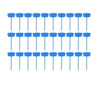 Vasiumic 30 Pack Long Lasting Plastic Garden Plant Labels 36cm Outdoor Ground Mounted Signboards for Plant Identification and Decorative Use with Writable Surfaces(Blue)