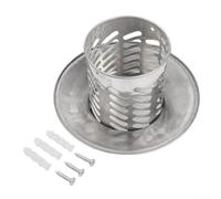 Vasiumic 304 Stainless Steel Chimney Cap, Exterior Flue Pipe Rain Hood, Umbrella Shape for Snow and Guard, Silver, 160mm(80mm（3inch）)