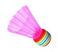 Vasiumic 30pcs Sponge Shuttlecocks Nylon Badminton Balls for Beginners and Kids, Lightweight Slow Speed with Stable Flight, For Durable Plastic Feather(Red)