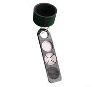 Vasiumic 4-in-1 Billiards Chalk Holder and Cue Tip Shaper, Portable Circle Chalk Container with Keychain for Snooker Pool Cues - Aluminum Alloy & Plastic, 69(BLUE)