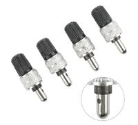 Vasiumic 4 Pack Stainless Steel Tube Valve Replacement for Dunlop Valve, Compatible with German Type Valves, 4g Lightweight For Bike Repair Parts