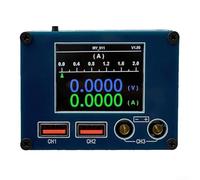 Vasiumic 6-in-1 Digital Voltage and Current Tester with LCD Display, Measures DC 4-30V 0-6.5A, Power, Capacity, Time, Battery Percentage, Data Memory Function