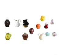 Vasiumic 8 Pack Tiny Vase Fridge Magnets, Magnetic Bud Vases Fresh Flowers, Resin -Holding Plant Holders Refrigerator, Office Desk, Whiteboard Decor, Multicolor(8pc)