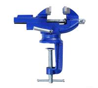 Vasiumic Adjustable Steel Bench Vice Clamp 360° Swivel Base Woodworking Tool for Carpenters Jewellers Designers Opening Adjustable Jaw Opening, Heavy Duty Clamp(50mm)