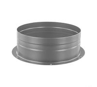 Vasiumic Air Outlet Flange, 160mm Metal Vent Pipe Joint with Backdraft Check Valve for Range Hood Exhaust Fan, Kitchen Bathroom Ventilation HVAC Systems(160mm)