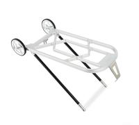 Vasiumic Aluminum Alloy CNC Rear Rack Compatible with Folding Bike, Ultralight High Strength Bicycle Cargo Mount, Lightweight Luggage Carrier for Cycling, Black(silver)