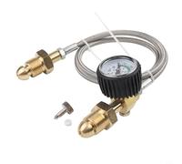 Vasiumic BS 341 No. 3 UK Argon Cylinder Refill Station Transfer Adapter Hose, 150cm Black High Pressure Hose, G 5/8 RH Thread Compatible with Large Argon Tanks (Style 3)