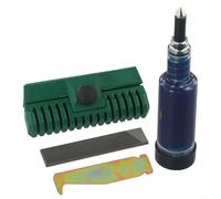 Vasiumic Chainsaw Guide Bar Kit 4pcs Groove Rail Dresser Grease Tool Cleaner Sharpening Filing Bar Nose Bearing Care