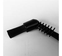 Vasiumic Cleaning Brush for Espresso Machine, Coffee Maker, and Milk Frother with Angled Stiff Nylon Bristles, 15 x 4 cm - Compatible with Coffee Grinders and(Black)