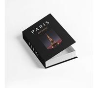 Vasiumic Decorative Fake Book Storage Box with Hollow Interior for Remote Controls Coasters and Small Essentials Elegant Black and White Faux Book Ornament (DH-513)