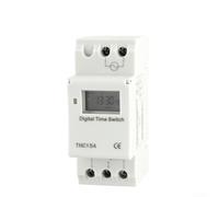 Vasiumic DIN Rail Digital Timer Switch, 220-240V Programmable Controller with LCD Display, 16 /Off Cycles per Week Lighting Heater Pool Pump, White