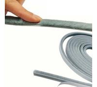 Vasiumic Draught Excluder Brush Pile Seal Film Door Sash Sealing Strip 5m Polypropylene Noise Insulation Weatherproof Anti Draft Stop(9 * 5MM gray)