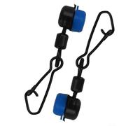 Vasiumic Feeder Bead Link Swivels with Float Space Beans for Carp Fishing, Quick Change Line to Hook Connectors - Blue Black 23mm (10pcs)(8#（10个/包）)